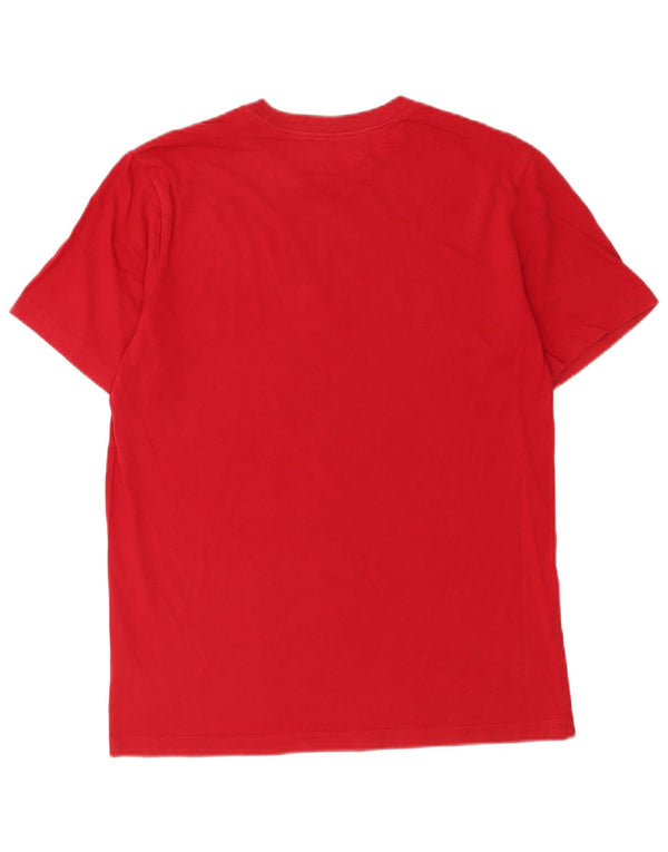 Jordan Camiseta gráfica de ajuste estándar para hombre, parte superior de algodón rojo mediano