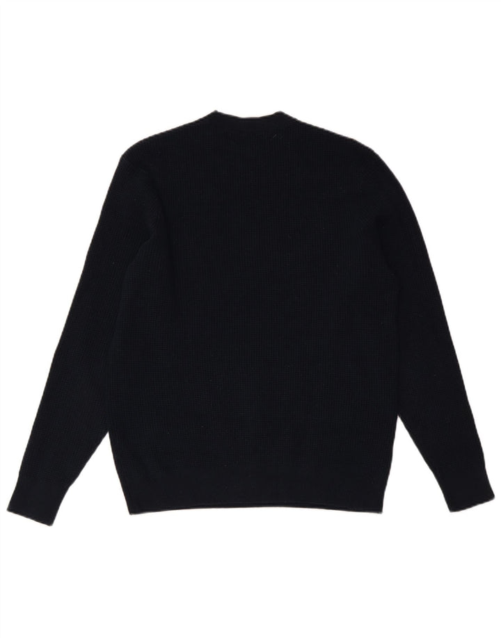 MARKS & SPENCER Suéter de cuello redondo para mujer UK 10 Small Azul marino