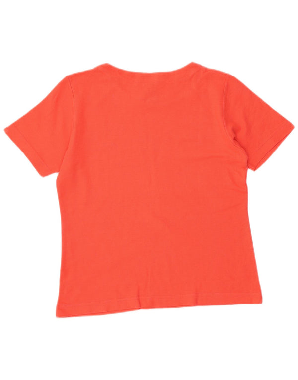 FILA Womens Crop T-Shirt Top IT 44 Medium Orange