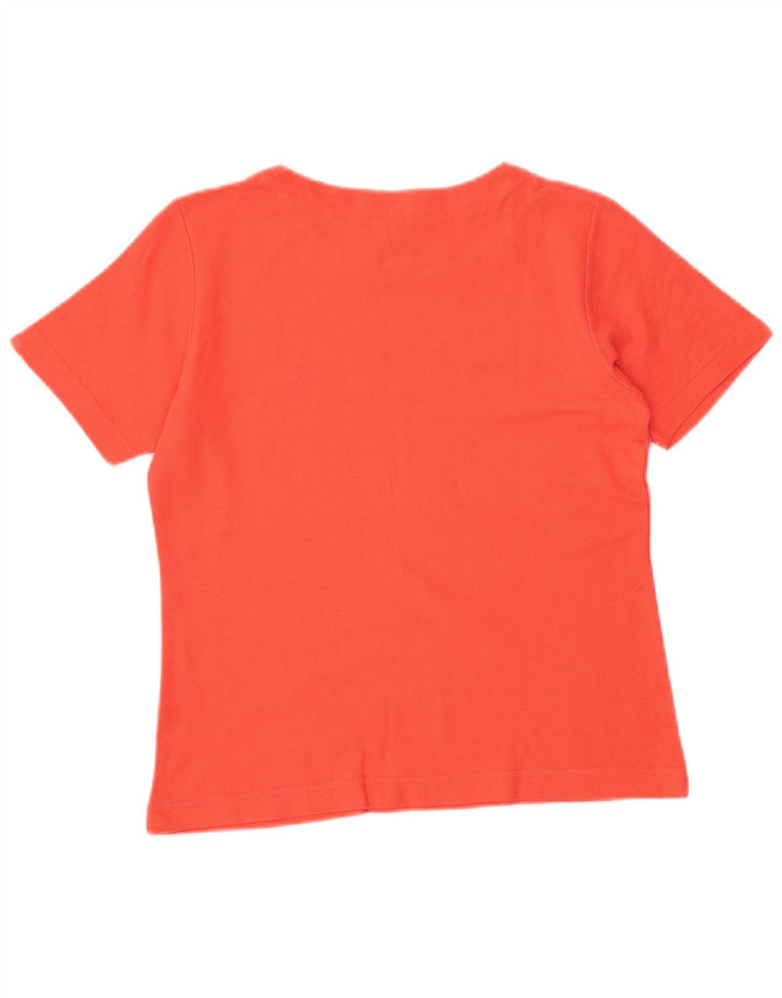 FILA Camiseta corta para mujer IT 44 Mediano Naranja