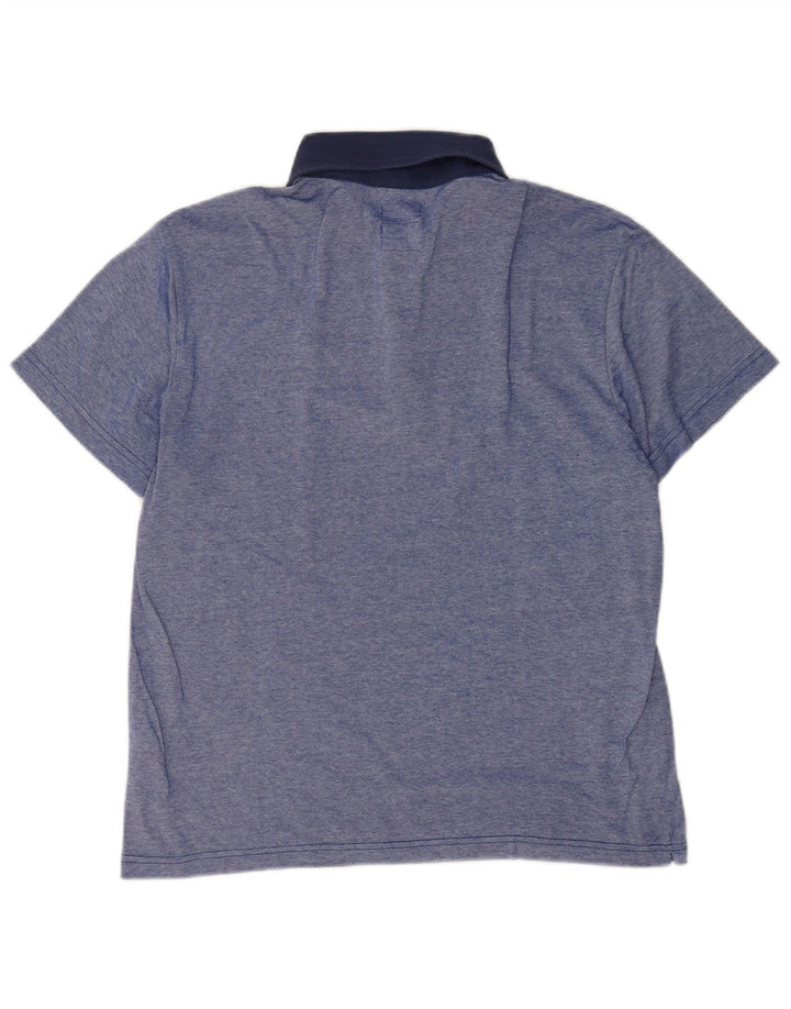 Henry Cottons Polo Slim Fit para hombre de algodón azul medio