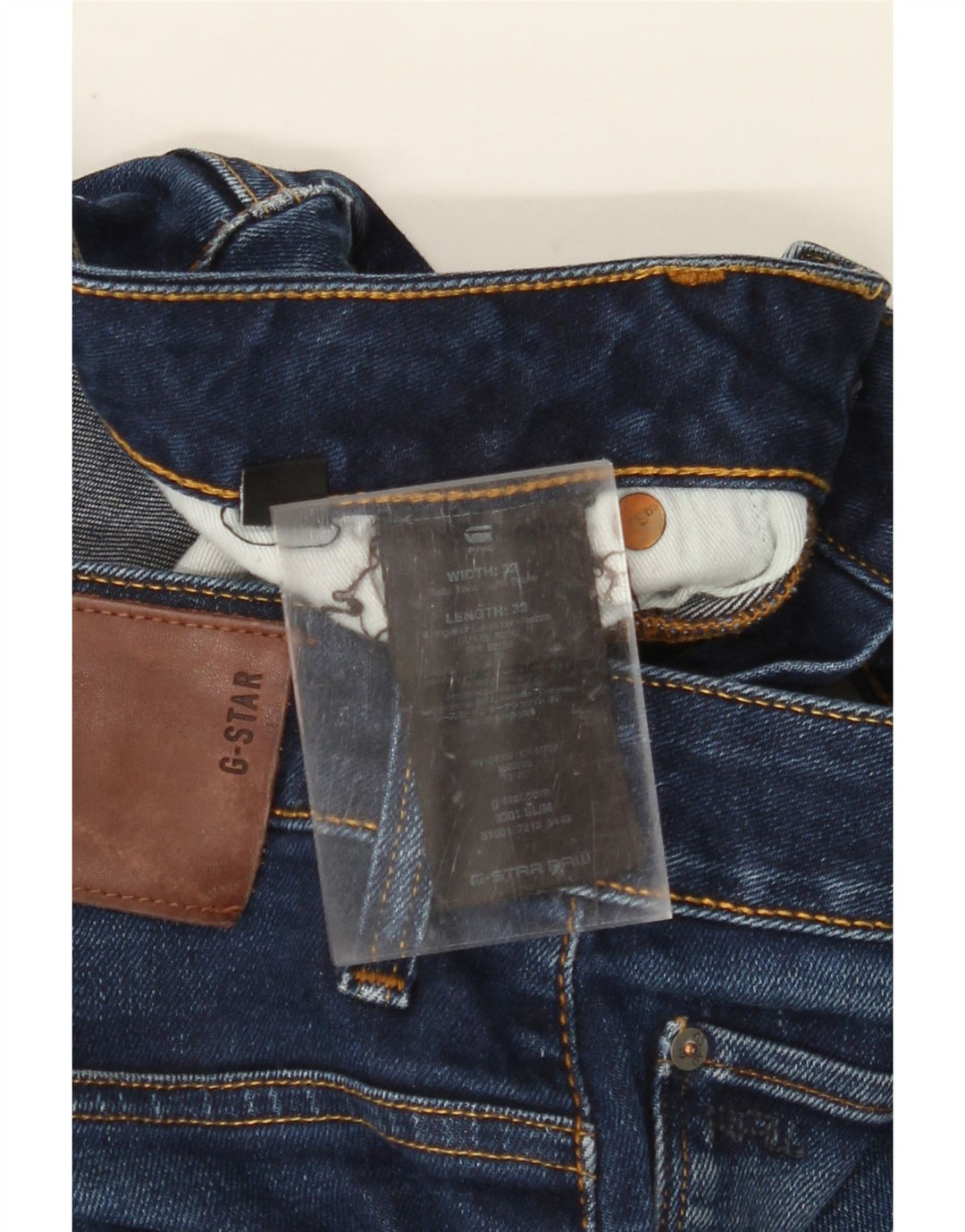 G-STAR Vaqueros ajustados para hombre W32 L32 Algodón azul marino