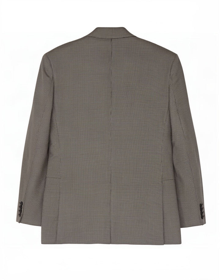Marks & Spencer Chaqueta tipo blazer de 2 botones para hombre UK 44 XL Pata de gallo negra