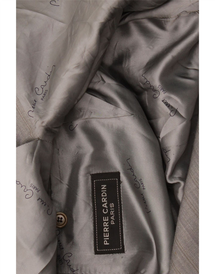 Pierre Cardin Chaqueta tipo blazer de 2 botones para hombre UK 38 Gris medio a rayas