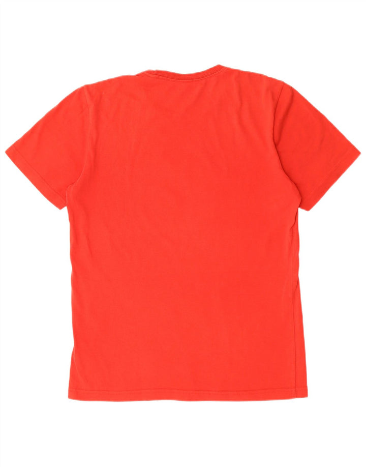 Adidas Mens Climalite Graphic Camiseta Top Medio Rojo Algodón