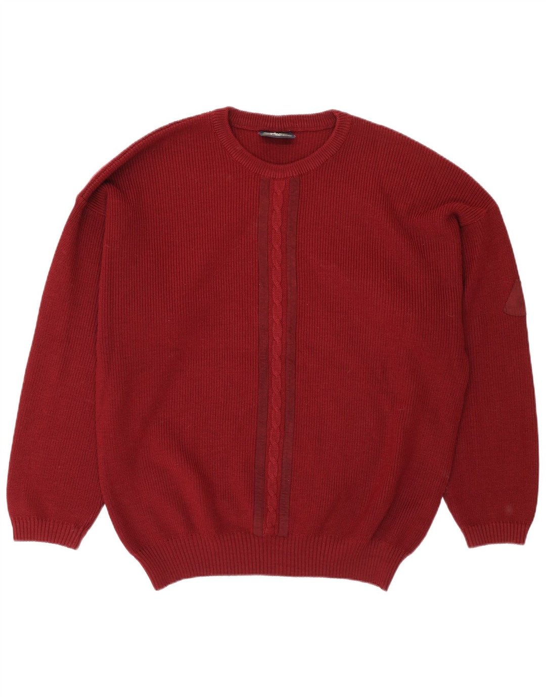 Polo Norte Hombre Cuello Redondo Jersey Jersey XL Lana Borgoña