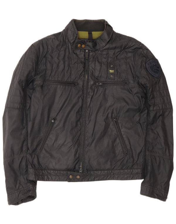 Blauer Chaqueta Bomber Hombre UK 42 XL Poliamida Negra