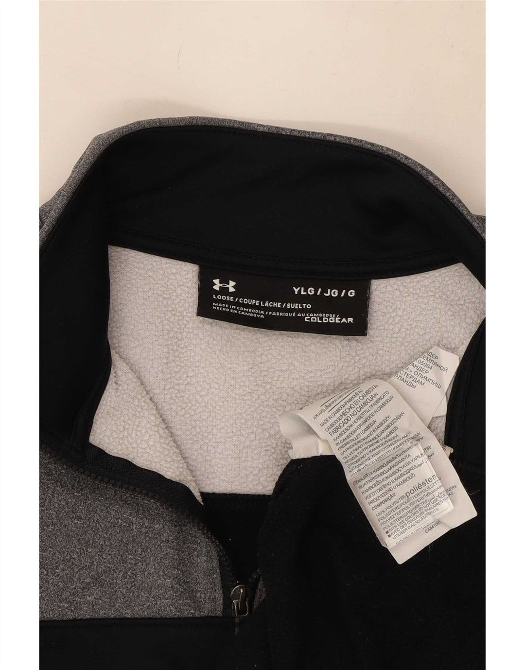 Under Armour Cold Gear - Chándal para niño, talla grande, color gris, 11-12 años