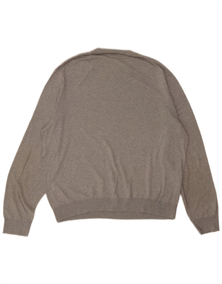 Paul Smith Jersey de cuello redondo para hombre, talla 2XL, algodón gris