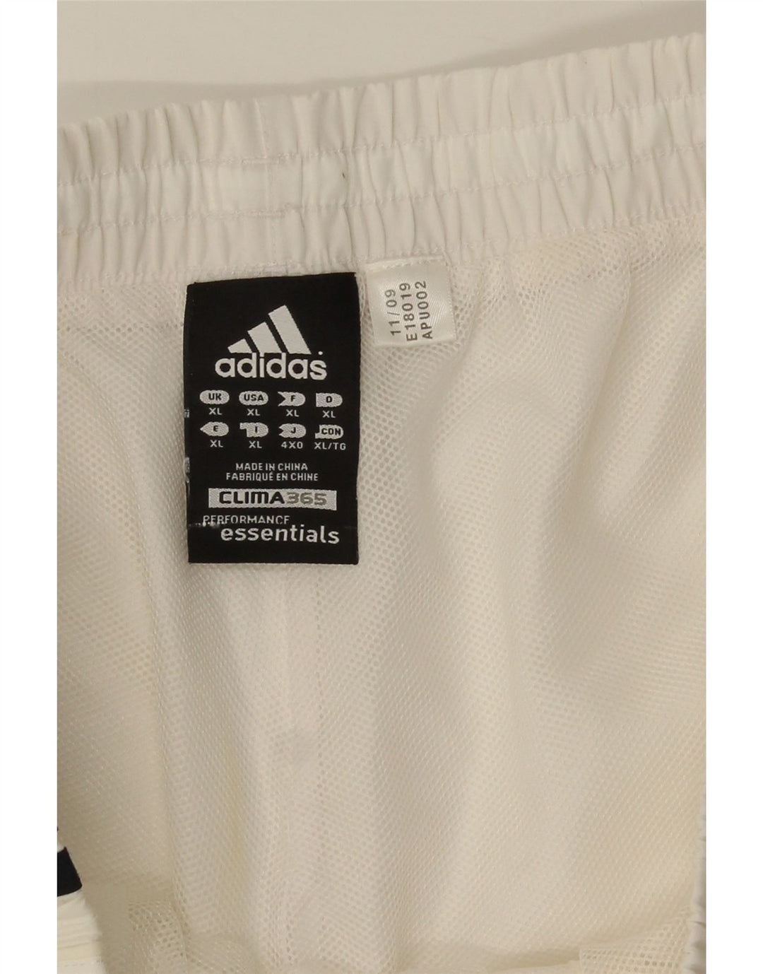 Adidas Mens Clima 365 Sport Shorts XL Blanco Poliéster