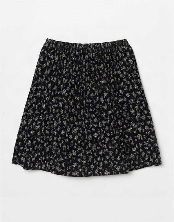 Cacharel Bermudas Cullotes para mujer UK 6 XS W30 Poliéster floral negro