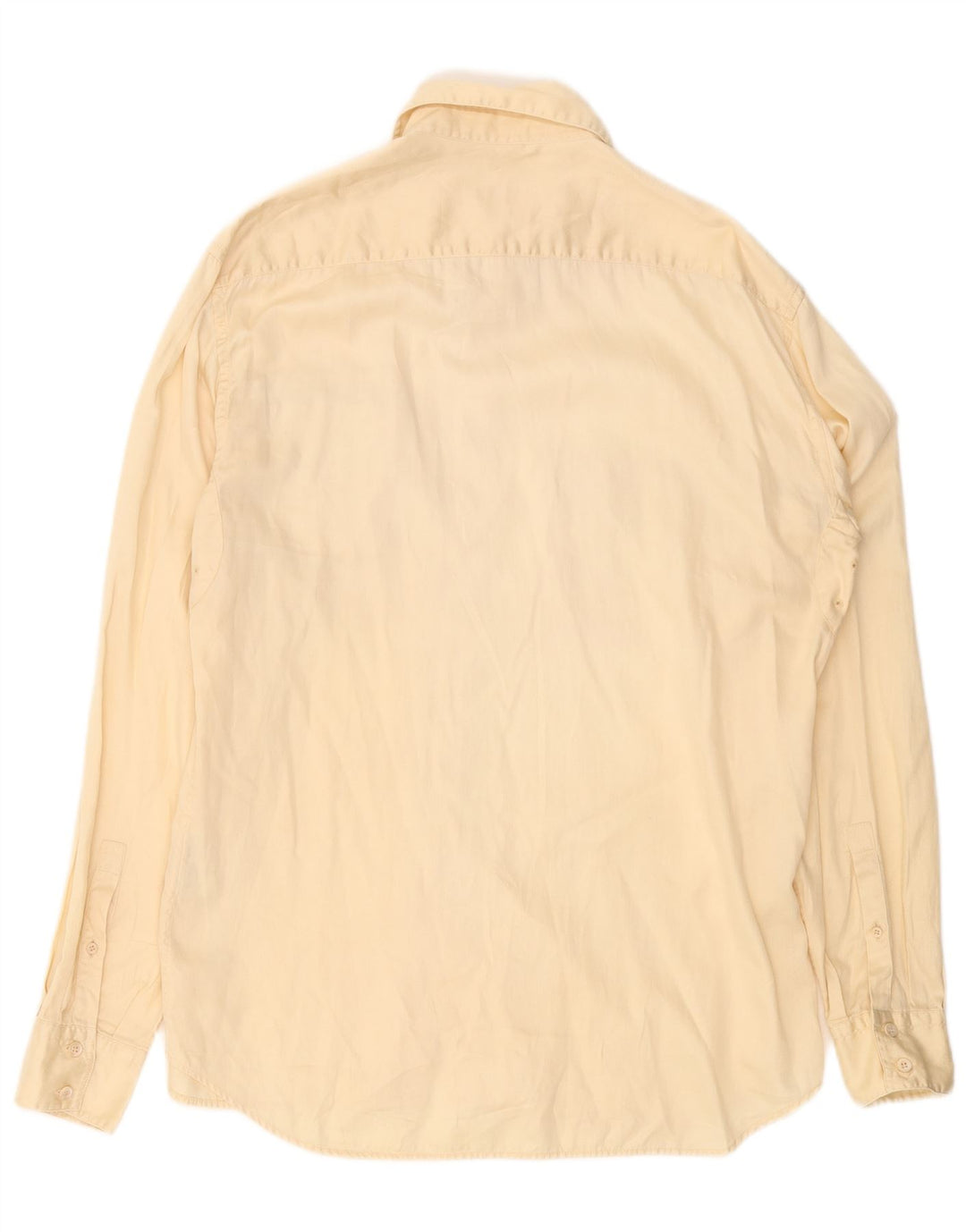 Camisa PRADA Hombre Talla 43 17 XL Amarillo Algodón