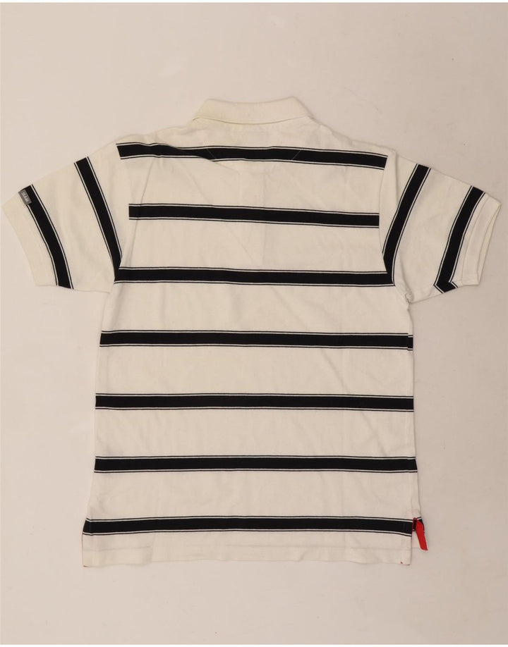 Slam Polo De Hombre De Algodón A Rayas Blanco Medio