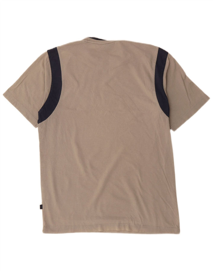 Asics Hombre Camiseta Gráfica Top Small Gris Colorblock Algodón
