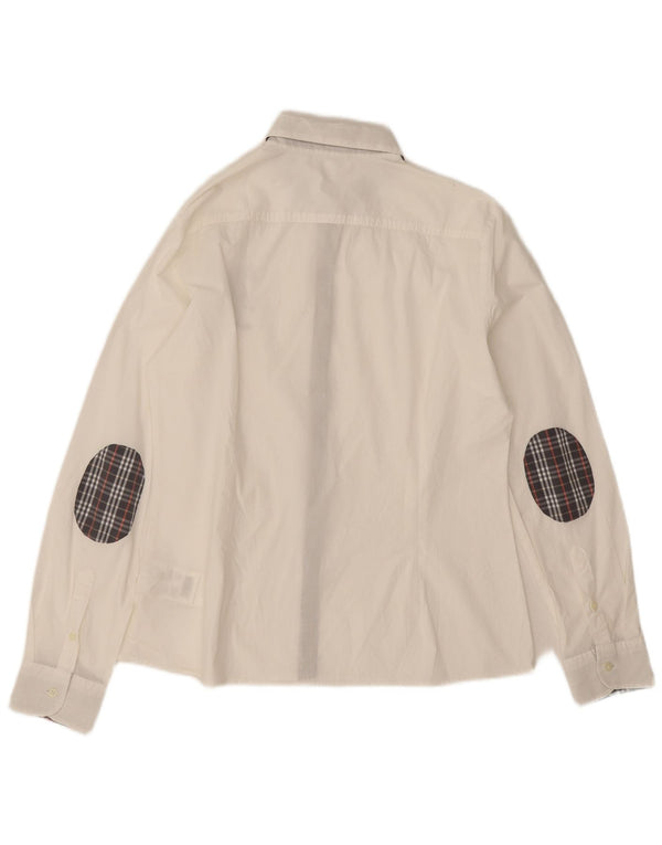 Asociación de Polo de EE. UU. Camisa para mujer UK 46 Grande Algodón blanco