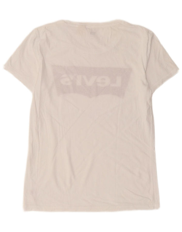Levi's Camiseta gráfica para mujer UK 6 XS Blanco