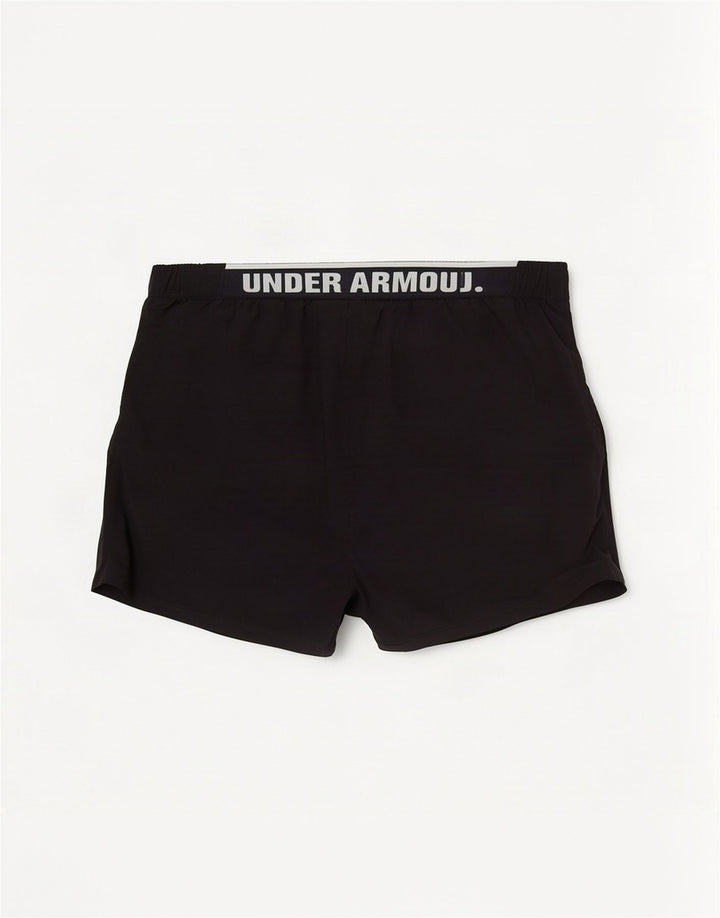 Under Armour Shorts deportivos con gráficos para hombre, color negro mediano