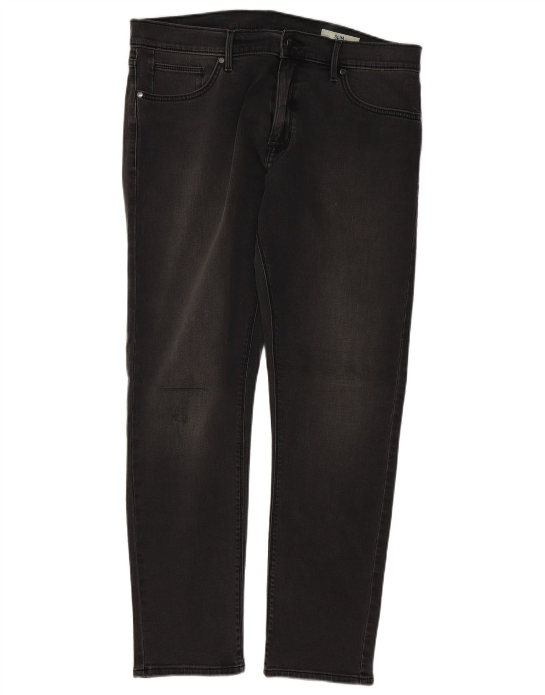 Marks & Spencer Vaqueros ajustados para hombre W36 L31 Algodón gris