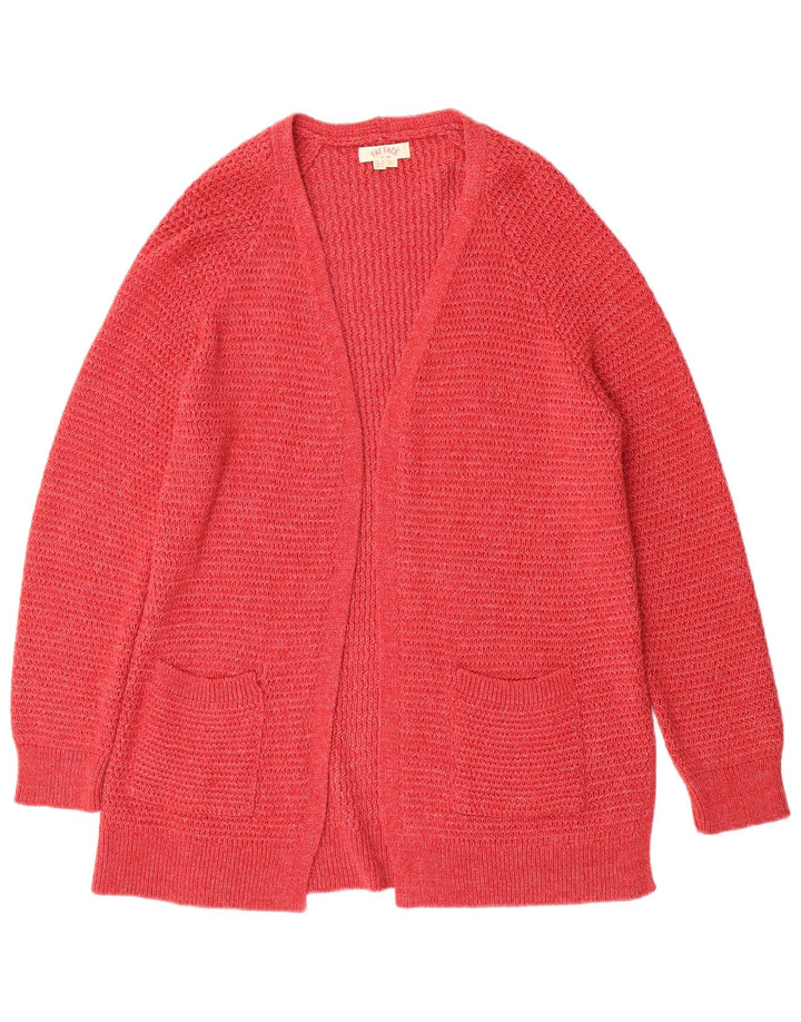 FAT FACE Womens Oversized Open Cardigan Sweater UK 14 Large Red Flecked