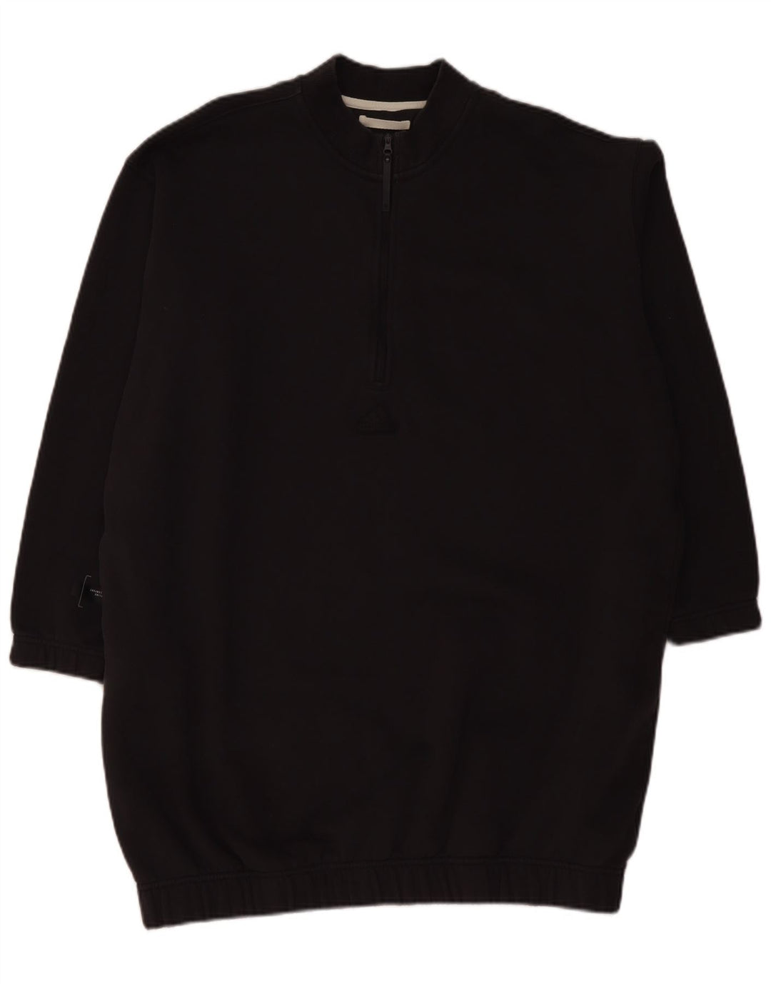 ADIDAS Vestido tipo sudadera con cuello y cremallera extragrande para mujer UK 24/26 2XL Gris