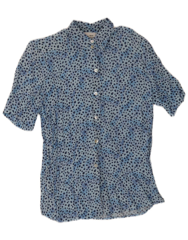 Camisa de manga corta para mujer Belle Surprise EU 38 Azul medio Estampado animal
