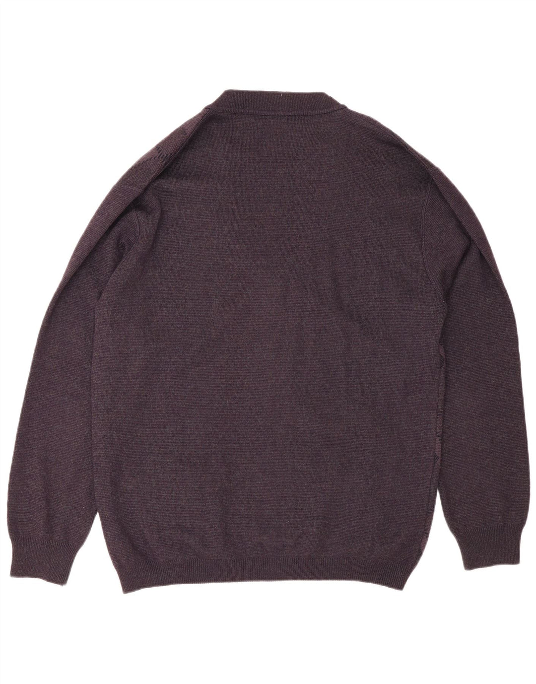 Rodes Suéter tipo cárdigan para hombre 2XL Púrpura Argyle/Lana de diamante