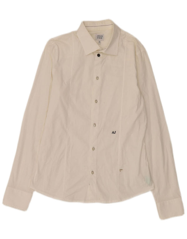 Armani Junior Camisa Niño 15-16 Años Blanco Algodón