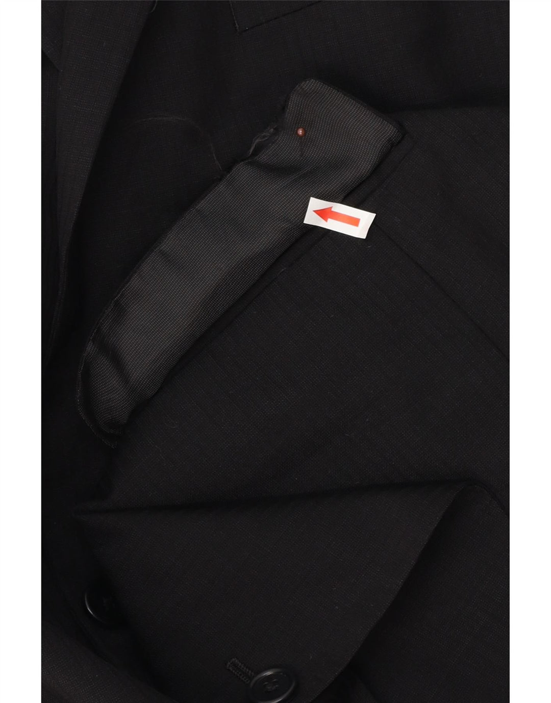 Michael Kors Chaqueta tipo blazer larga con 2 botones para hombre UK 46 3XL Lana negra
