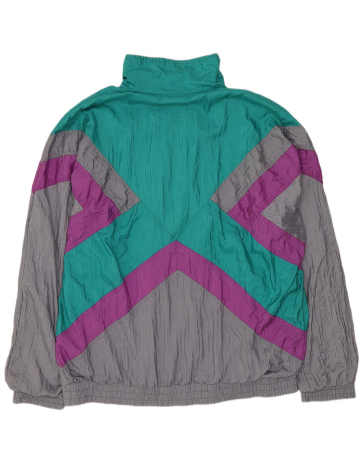 Rodeo Hombre Chándal Top Chaqueta XL Gris Colorblock Poliamida
