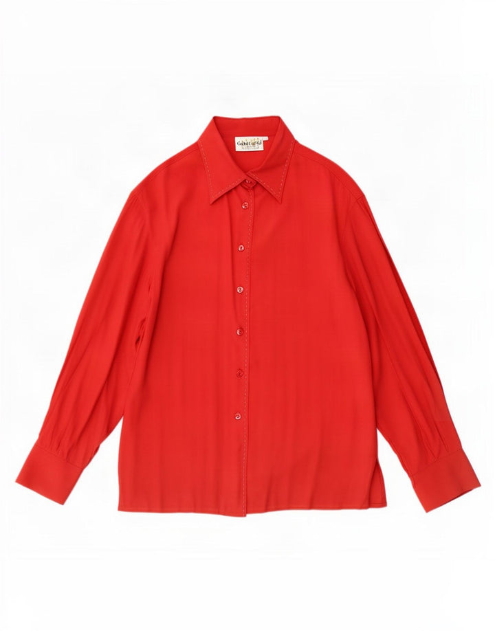 Blusa camisera para mujer Gabrielle UK 46 Large Acetato rojo