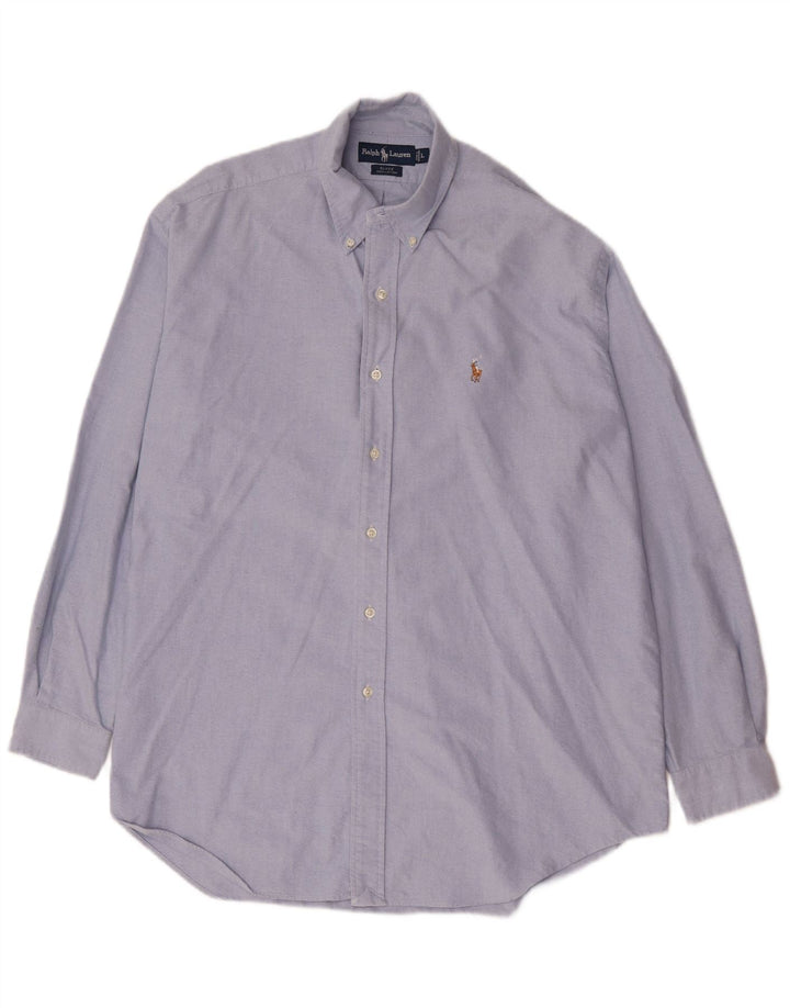 Ralph Lauren Camisa Blake para hombre de algodón azul grande