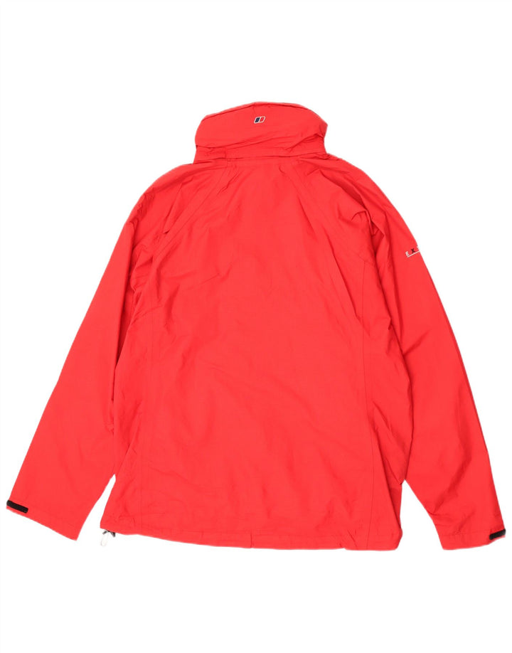 Berghaus Chubasquero con capucha para niño 13-14 años Nylon rojo