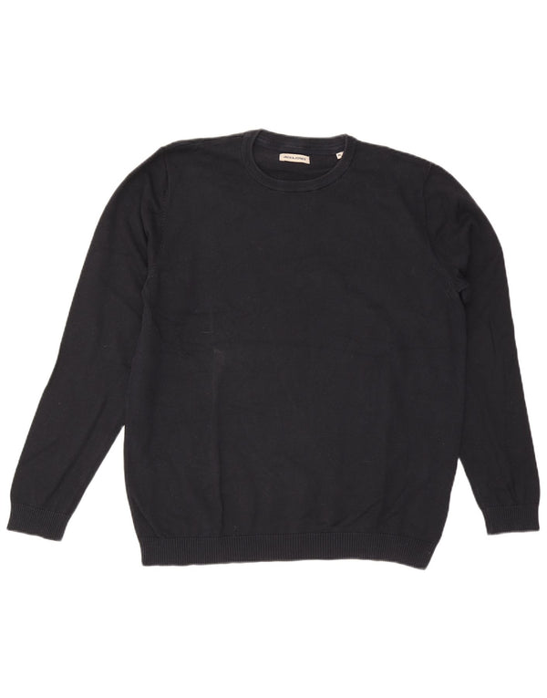 Jack & Jones Hombre Crew Neck Jumper Sweater XL Azul Marino
