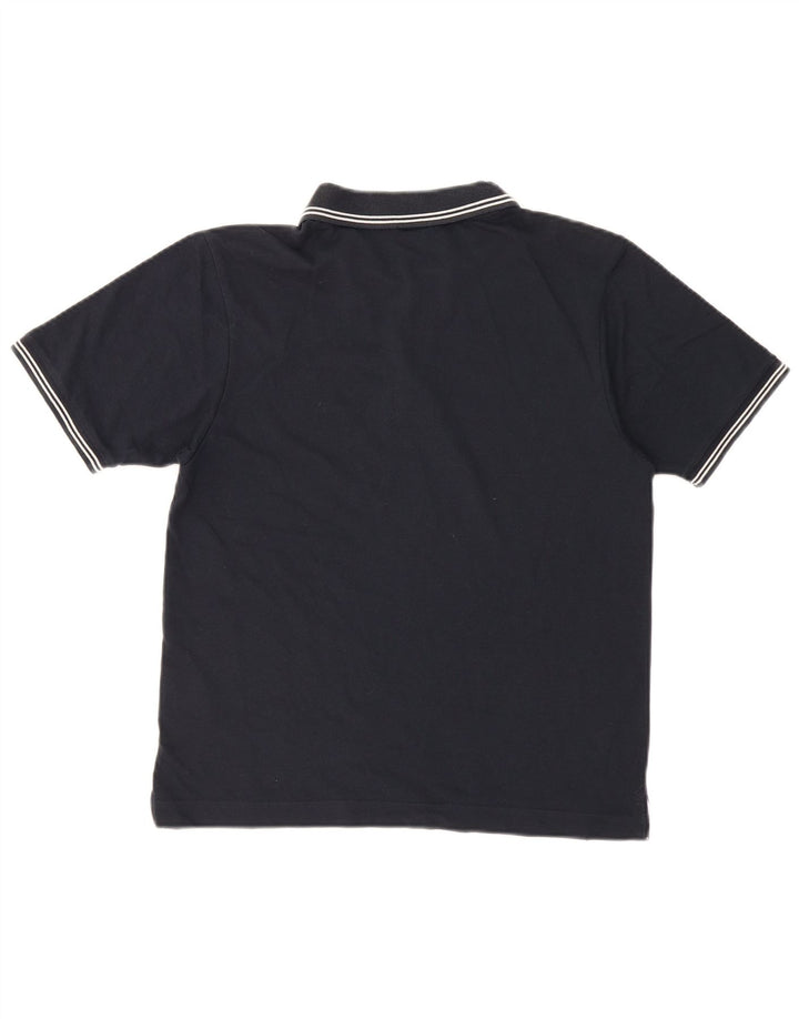 Champion Polo para hombre pequeño de algodón a rayas azul marino