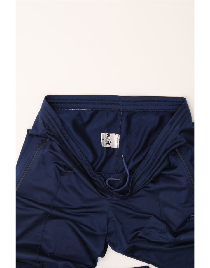 PUMA Womens Tracksuit Trousers US 6 Medium  Navy Blue Polyester Vintage Puma and Second-Hand Puma from Messina Hembry 