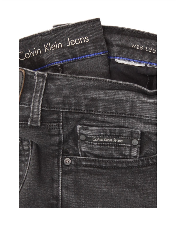 Vaqueros ajustados para mujer Calvin Klein W28 L30 Gris