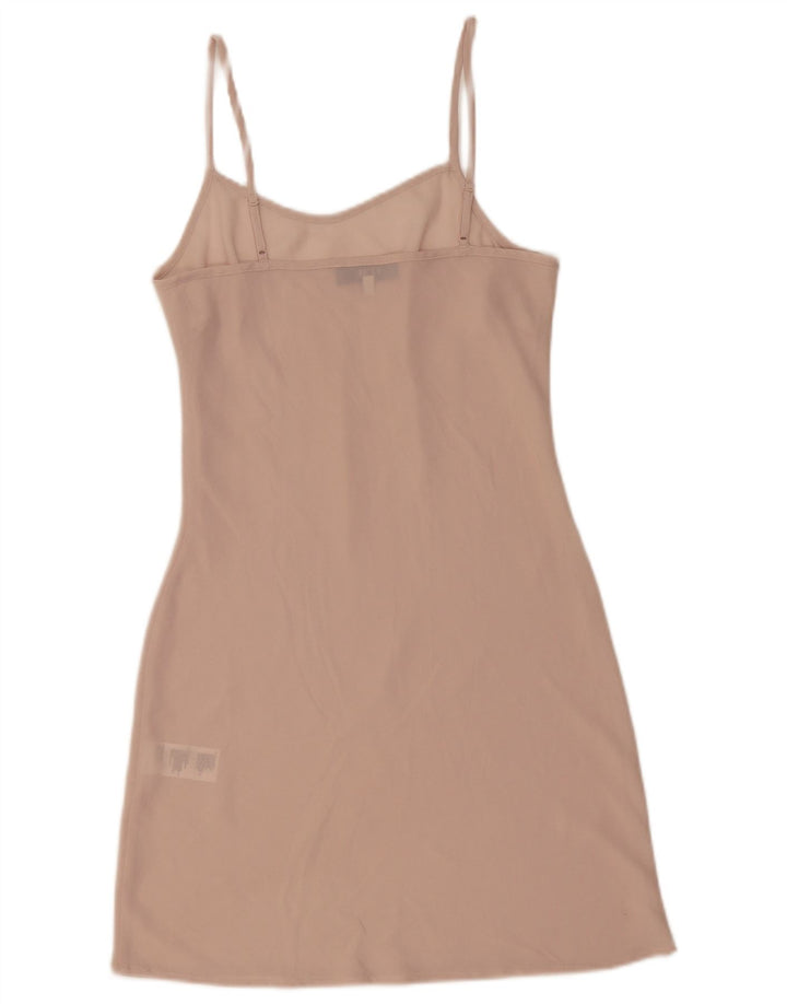 Vestido lencero para mujer Reiss UK 10 Pequeño poliéster rosa