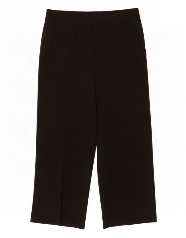 Marks & Spencer Pantalones cortos de pierna ancha para mujer UK 44 Large W34 L25 Negro