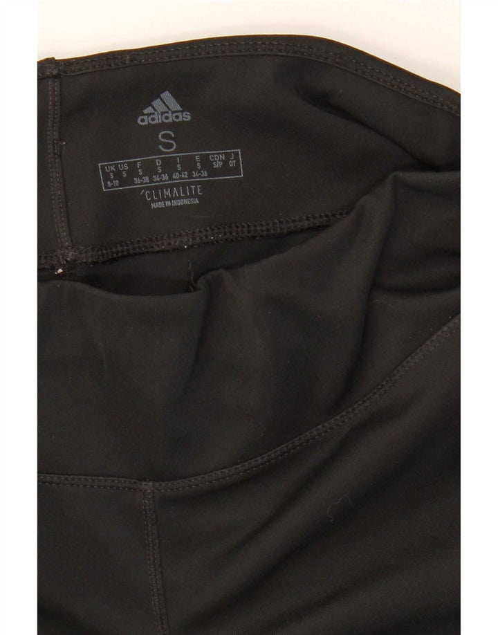 Adidas Mujer Aeroready Capri Leggings UK 8/10 Pequeño Negro Poliéster