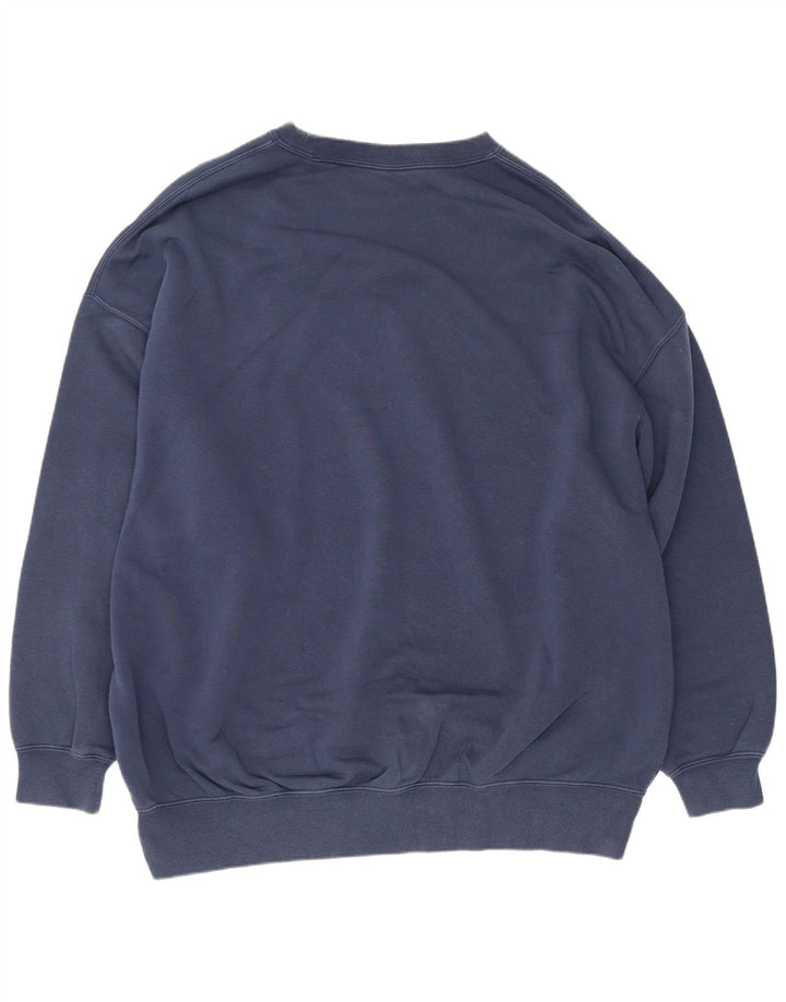Nike Hombre Sudadera extragrande con gráfico Jumper XS Algodón azul marino