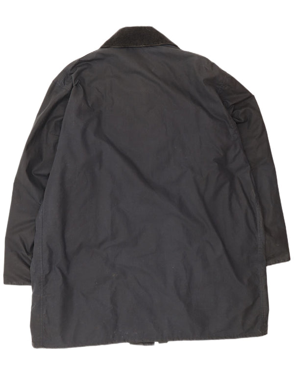 Barbour Chaqueta de algodón encerado para hombre UK 46 3XL Algodón azul marino