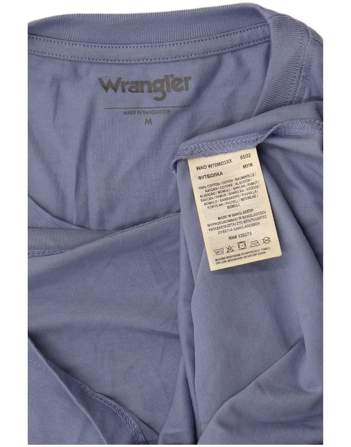 WRANGLER Camiseta Hombre Top Azul Medio Algodón
