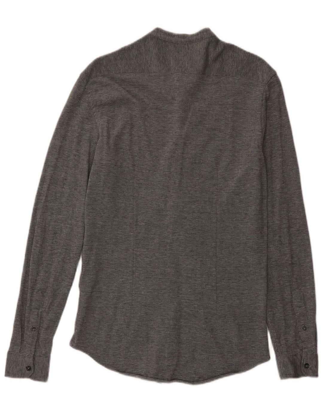 Zara Hombre Camisa Slim Fit Algodón Gris Medio