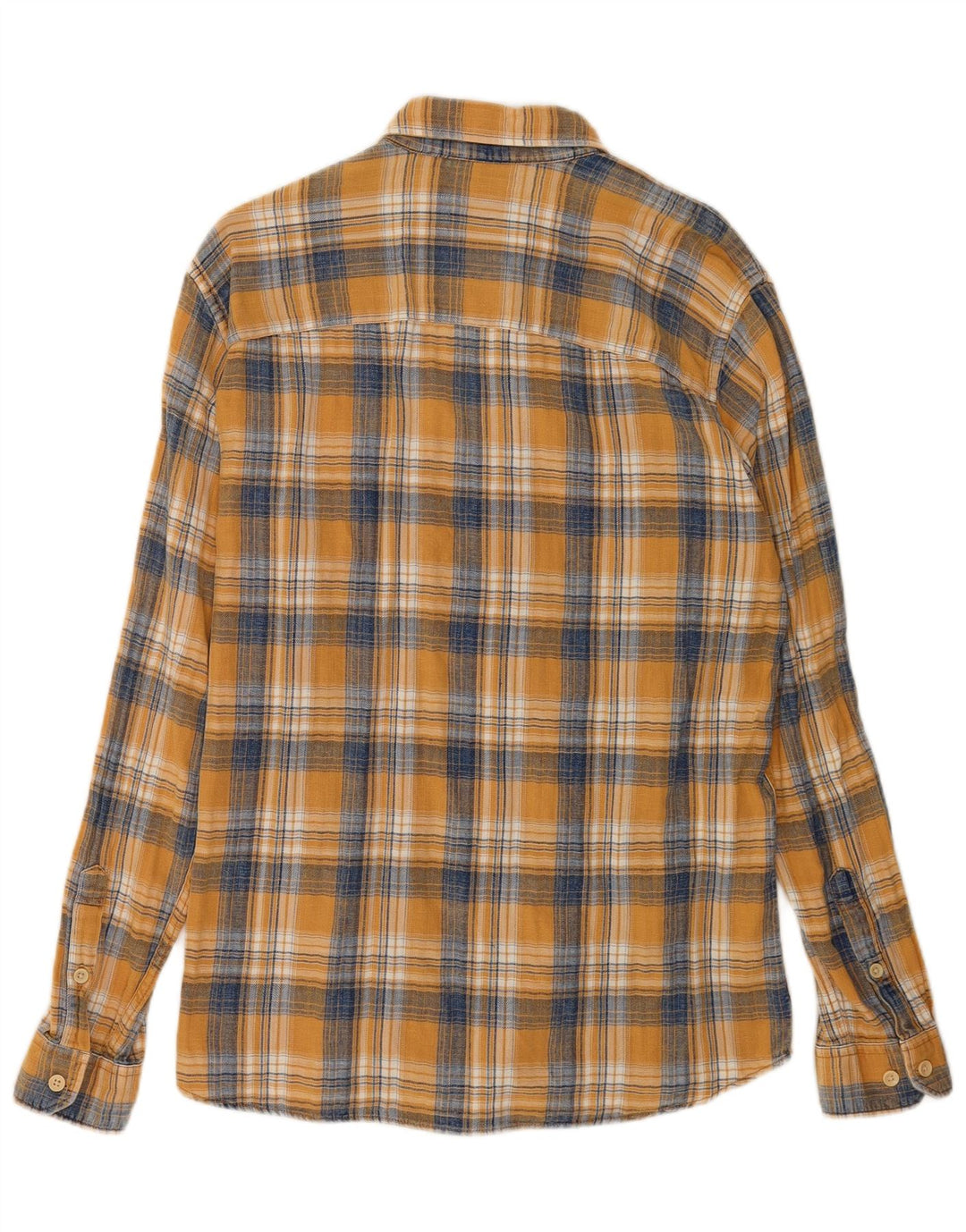 Jack & Jones Hombre Camisa De Franela De Algodón A Cuadros Amarillos Grandes