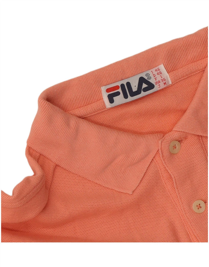 Fila Polo de manga larga para hombre IT 46 Small Naranja