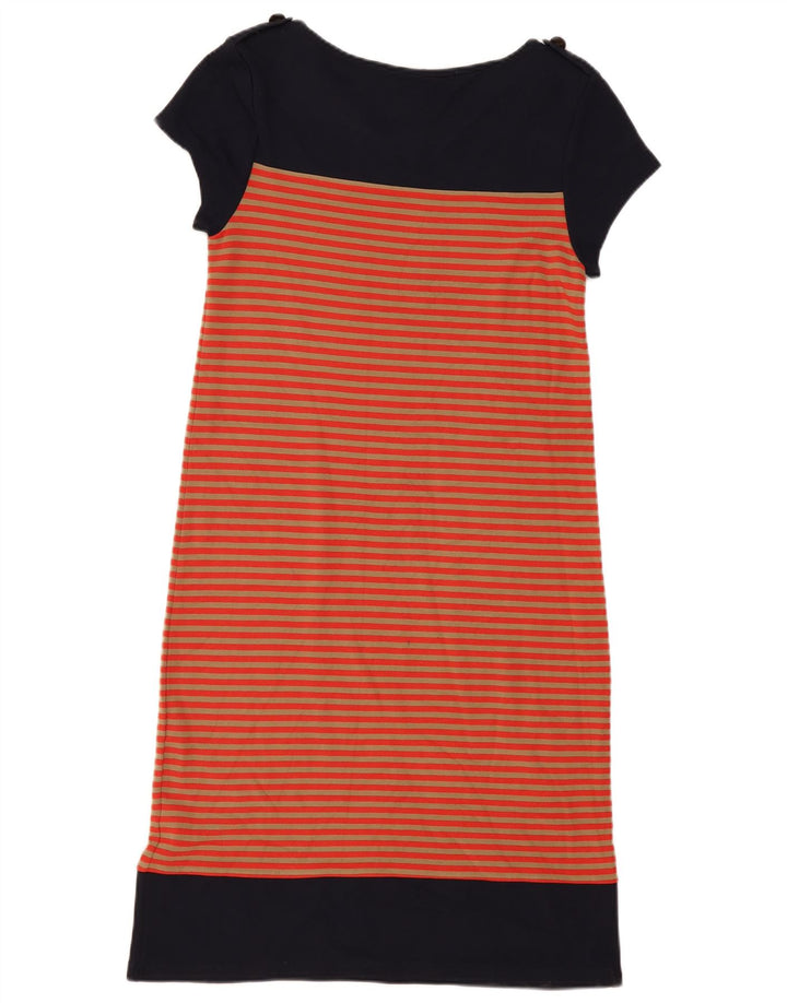 Next Vestido tipo camiseta para mujer UK 44 Poliéster a rayas azul marino mediano
