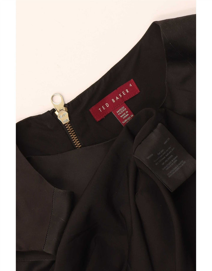 Vestido recto con estampado gráfico para mujer de Ted Baker Talla 4 Grande Negro Colorblock Bird