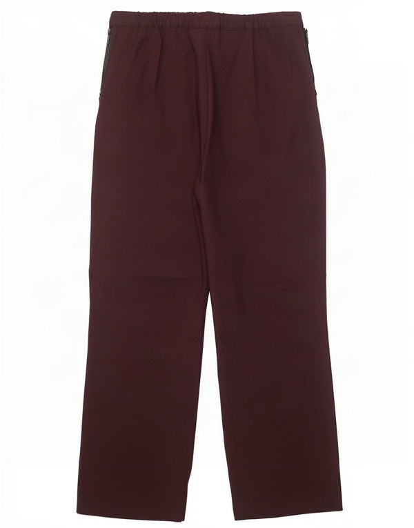 Marks & Spencer Pantalones cortos casuales para mujer UK 12 Medium W30 L26 Borgoña