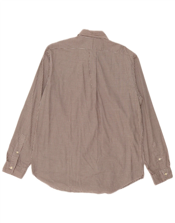 Ralph Lauren Camisa de franela para hombre Algodón a cuadros marrón grande