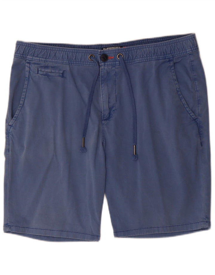 Superdry Pantalones cortos chinos para hombre XL W38 Algodón azul